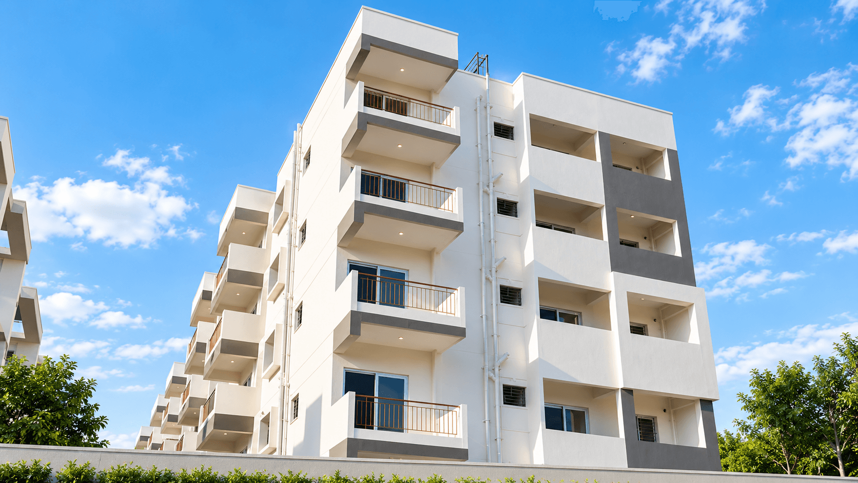 Suraksha Sunrise Park - Private Balconies & Terraces
